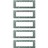 Electron 5 Supporti 7 moduli/posti, Compatibile Con Vimar Plana, Scatola 506/507, Realizzato In plastica di alta qualità, 100% compatibile con le placche e i moduli originali
