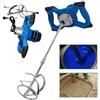 Banas Mescolatore per malta da 2600W, Miscelatore per colla Elettrico Betoniera Cemento, 6 velocità variabili, manici ergonomici, filettatura M14; Blu