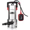LEHMANN Pompa Sommersa con Galleggiante Integrato per Acqua Sporca e Pulita, 1100 W, con Motore a Induzione Brushless, Portata 16500 l/h, Altezza di Mandata 10,5 m, Diametro 35 mm