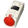 Scame Parre 562.3286 Presa Interbloccata da Parete 3P+T 32A 6H, IP44 con Fuse, Rosso