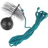 BSD Kit Spazzacamino Professionale 10m con Spazzola Metallica Ø175mm e Peso 1,7kg per Pulizia Canne Fumarie Domestiche
