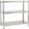Simon Rack Scaffale Metallo Garage e 3 Ripiani, Capacità di Carico 60 kg e Punto di Flessione, 900x1100x400 mm, Metallo, Scaffalatura per Garage, Zincato - Ecoclick