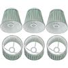 BestAlice 6 Pezzi Paralume Piccolo, Paralume in Tessuto Paralume per Lampadario, Clip Moderna su Lampadine E14 Applique Paralume Paralume in Tessuto Verde Accessorio per Camera da Letto Soggiorno