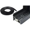 ZLYJQAQ Guarnizioni Finestre,Guarnizione Finestra per 14mm e 23mm Larghezza Scanalatura,Guarnizione di Battuta interna Finestra Alluminio,Guarnizioni Finestre,Antispifferi per Finestre (Nero,4M,14mm W)