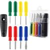 LDEXIN Set di cacciaviti multifunzione 9 in 1, cacciavite sostituibile, cacciavite magnetico intercambiabile (PH0, PH1, PH2, H3, H4, H5, SL6, Brad Awl)