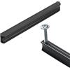 SZLXJMFL Maniglie per Mobili Moderno, Maniglie per armadietti Nero Lunghe, Alluminio Solida | Rivestimento, Lunghezza:112-1200mm Maniglie da Cucina, 2 pezzi Maniglie per Armadio Neri-338mm/13.8in