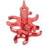 FEICHAO Supporto per braccio con clip a farfalla con apertura a tre fori, compatibile con accessori per fotocamere fotografiche mirrorless GoPro SLR (rosso)