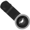 Operitacx Lente 3 in 1 per Smartphone e Tablet Obiettivo Grandangolare, Macro e Fish-eye, in Lega di Alluminio e Vetro, Sistema a Clip 52mm