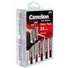 Camelion 11112406 - Confezione con manico da 24 pile alcaline AA
