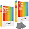 Lumintrail Polaroid - Pellicola istantanea a colori per fotocamere i-Type, confezione da 2, 16 foto istantanee, funziona con Polaroid Now, Now+, I-2 e Lab, con panno per la pulizia Lumintrail