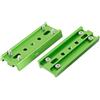 Generic Accessori per telescopi, piastra di montaggio a coda di rondine con quattro fori per viti, 110 mm, XY240524 verde