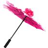 LOLIPPYY Ombrello da Ballo Stampa Peonia 60 Cm Ombrello Decorativo a Forma di Fiore per Spettacoli Teatrali e Servizi Fotografici Performante Rosa Fucsia