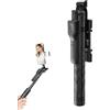 Generic Treppiede per selfie con telecomando, altezza regolabile, bastone per | selfie con stabilizzatore portatile e pulsante di scatto per vlogging, streaming, escursionismo e