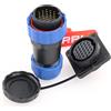 DRRI SD28 22Pin Flangia Quadrata Impermeabile IP68 Aviazione Disconnessione Rapida Spina Maschio Spina Femmina Presa con Viti per Scooter Motore