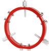 Generic Telescopio Obiettivo della fotocamera fissabile 90/100/110/120/130 mm Anello a tre punti rosso Accessori for telescopio astronomico(100mm)