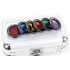Generic Accessori per telescopi 1,25 pollici 31,7 mm 6 colori filtro lente telescopio astronomico filtro custodia in alluminio Oculare per telescopio(With box)