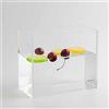 GFLPSQIA Vassoio Di Fotografia Acrilico Chiaro Ad Alta Definizione Per Scattare Foto Creative, Espositore Subacqueo Per Le Riprese Di Cibo, Vetrina Di Oggetti Di Ripresa Per Lo Studio Fotograf(40 X 40 X 10CM)(