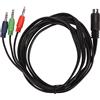 KIMISS Cavo Mini DIN a 3,5 Mm, Cavo Adattatore a 9 Pin per Altoparlanti HiFi e Strumenti Musicali, Connessione Plug and Play