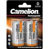 Camelion 17010220 Akku (NiMH, Mono, R20 (D), 10000 mAh, 2er)