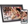 Andoer - Cornice digitale Wi-Fi da 18,5 pollici, cornice elettronica con schermo IPS touch da 16 GB, rotazione automatica per condividere foto tramite app con supporto posteriore