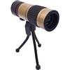 Generic Monoculare compatto con zoom ad alta potenza 10-100x21 e treppiede con prisma BAK4 e obiettivo FMC per birdwatching per adulti, caccia all'aperto, viaggi, visite turistiche per adulti e bambini