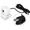 TICFOX Webcam USB HD, webcam 1080p HD con microfono integrato V8B per chat online e streaming live