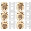 ZHOUXYFDC Serrature Per Borse 10-40 pezzi di fibbie con chiusura in metallo for borse, borse a tracolla, borsette, chiusure con bottoni automatici, accessori for borse artigianali fai da te(Gold2,40pcs)