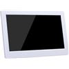 YPAPBHT Cornice digitale da 10,1 pollici con display IPS HD, lettore 1080P e telecomando; Supporto da tavolo/parete; Bianco