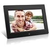 UsmAsk Spacmirrors Sensore di movimento Cornice elettronica Cornice digitale Cornice per foto digitale, Cornice per foto elettronica a induzione del corpo umano HD da 12 pollici (Nero)