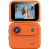 VIRELLO Y360 - Action Camera 4K con schermo flip per Vlogging, ciclismo, paracadutismo, supporto da 14, batteria 6H, tipo C, colore: nero