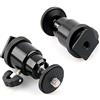 Tenlacum 2 pezzi Mini testa a sfera con adattatore slitta flash e 1/4 vite per Canon Nikon DSLR fotocamera treppiede adattatore Hot Shoe, LED Video Light, microfono, Monitor Video e Ring Flash Light
