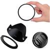 BOtizr Kit 3 in 1 Filtro UV da 67 mm e amp; Anello adattatore for paraluce, for Canon for fotocamera digitale For Powershot SX70 SX60 SX50 HS G3X