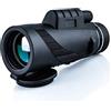 ASQY Telescopio Monoculare 40X60 Potente Binocolo Zoom Impermeabile Grande Binocolo Portatile Visione Notturna Hd Professionale Nero