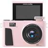 Annadue Fotocamera Digitale 8K da 88 MP con WiFi, Zoom 18X e Schermo Ribaltabile da 3 Pollici, Fotocamera per Vlogging con Messa a Fuoco Automatica con Luce di Riempimento a LED, Webcam (PINK)