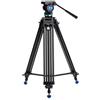 Benro KH25P Video Tripod with Head, 5kg Payload, Continuous Pan Drag, Anti-Rotation Camera Plate, max height 73.5cm