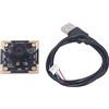 Dioche Modulo Fotocamera 1 MP Scheda Fotocamera per Computer con Uscita USB 2.0 100 Gradi con Distorsione Panorama Modulo Fotocamera USB con Messa a Fuoco Manuale