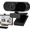Generic Webcam per PC, Webcam con microfono, regolabile a 360° con microfono, HD 720P, protezione della privacy, videocamera driver per computer, laptop, PC, streaming