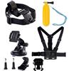 Navitech Kit combinato di accessori per action cam 8 in 1, compatibile con WOLFANG GA460 Action Camera 6K