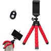 Generic Supporto treppiede per telefono cellulare, supporto per treppiede per | piccole fotocamere digitali, treppiedi per cellulare, per vlogging, viaggi, selfie
