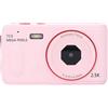 Generic Fotocamera Digitale Compatta da 72 MP 16x Zoom Anti -shake Fotocamera Vlogging per Studenti Registrazioni Video 2.5k (PINK)