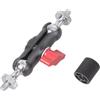 YIGZYCN 1 / 4 maschio a femmina filettata testa a sfera filettata adattatore staffa adattatore regolabile supporto telefono staccabile cinturino da polso