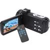 Masyrt Videocamera Videocamera Videocamera 4K Videocamera 17×14×10 Video Digitale Ad Alta Definizione Anti-shake 4K Zoom 18x Touch Screen IPS da 3 Pollici
