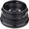 Generico Obiettivo a focale fissa APS-C 35 mm F1.6 V, compatibile con Sony E A6600 6500 Fuji XF Canon EOS-M M50 Panasonic/Olympus Micro 4/3(Black,M4/3)