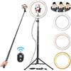 XJDMM Flash Fotografico A Led, Anello Luminoso A 3 Colori Regolabile, Ricarica Usb, Adatto A Tutti I Telefoni Cellulari, Utilizzato Per Streaming Di Contenuti Multimediali, Trucco E Selfie