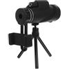 LAPYAPPE Telescopio avvistamento monoculari per adulti telescopio con treppiede monocolo scopo cannocchiali portatile cannocchiale Nero