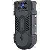 VCHICS Mini fotocamera per il corpo, Videocamera con clip posteriore 1080P ad alta definizione, registratore grandangolare esterno a 140 gradi, videocamera sportiva for ciclismo DV per le forze dell'ordine,