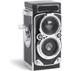 XUMIUZIY Camera Digitale in Miniatura Vintage, Autofocus da 12 MP, Video FHD 1080p, Fotocamera Digitale in Stile TLR Portatile con Schermo HD da 1,54 Pollici, Batteria da 1200 MAh, Adatto