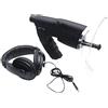 UsmAsk Microfono parabolico monoculare, kit di ascolto con piatto parabolico, telescopio monoculare per ascolto di uccelli 8 x 20 mm, per dispositivo di ascolto a lungo raggio su amplificatore audio monocul
