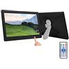 Generic Display tavolo con cornice digitale, cornice digitale Cornice per foto digitale 17 pollici montata a parete con telecomando, supporto per musica, video, riproduzione di immagini, 420x264,5 mm