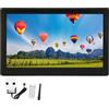 Greensen Frame di Foto Digitale da 15,6 Pollici, Display IPS, Angolo di Visualizzazione di 180 Gradi, Musica per Musica e Video, Supporto MMC/USB, per App Remoto (Spina europea)